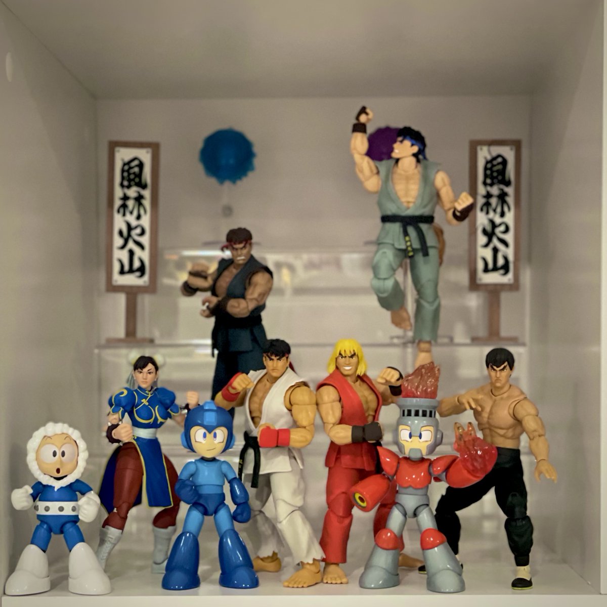 We are just a total of 9 in so far, and this already an incredible #Capcom crew from <a href="/JadaClub/">Jada Toys</a>. The future is gonna be so fun, you guys. 

#JadaToys #MegaMan #StreetFighter #StreetFighter2 #Nintendo #Videogames
