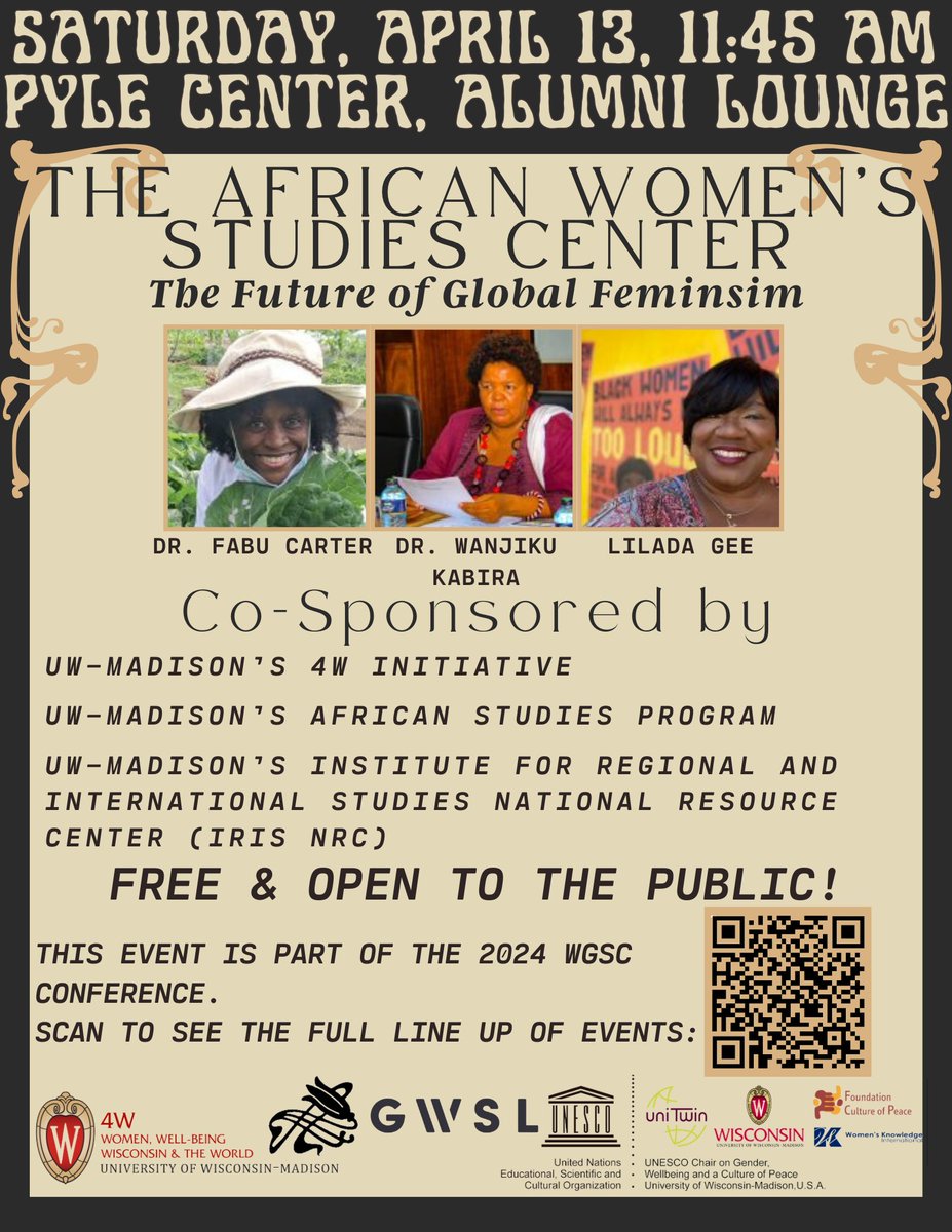 Come listen to this insightful panel! #africanfeminist