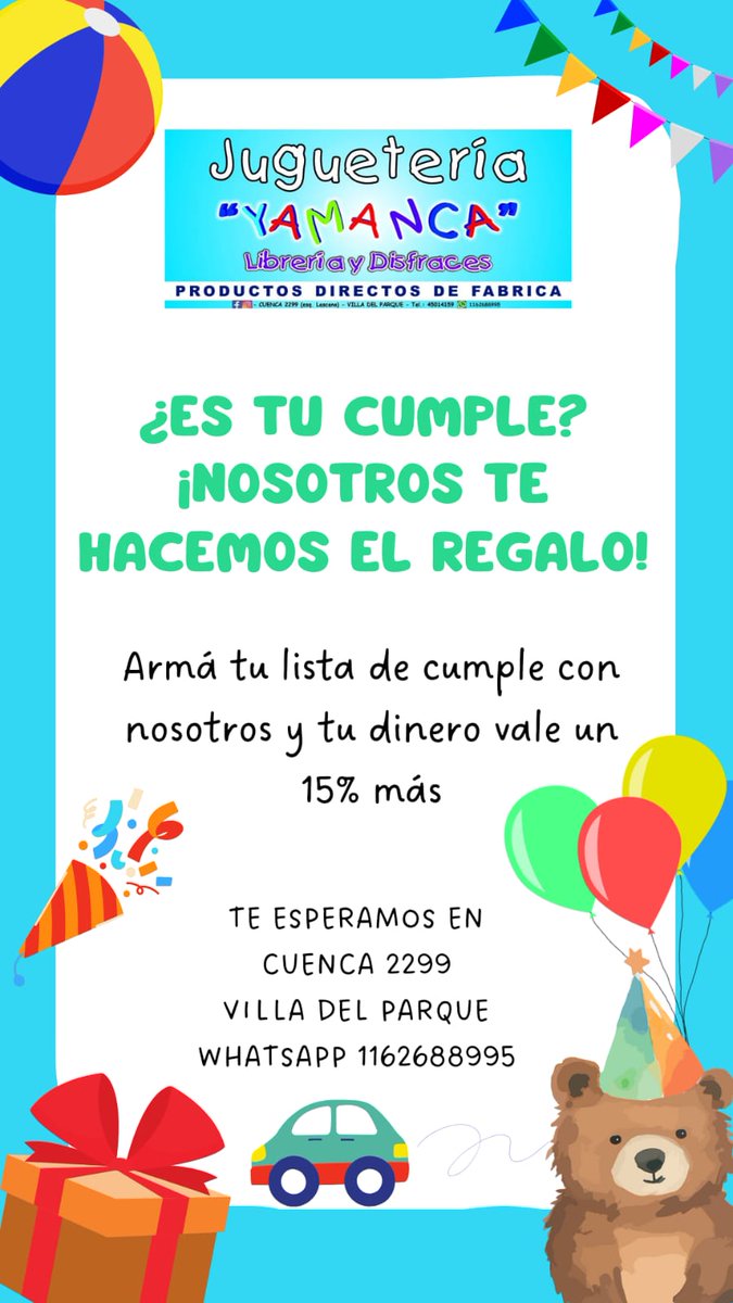 EstherShocron's tweet photo. Nosotros te armamos un flyer para que le envíes a tus invitados, para que puedan realizar su aporte ✨️🎁 Pueden venir al local abonando en efectivo, tarjeta crédito/débito (consultar promos bancarias) o con transferencia desde su domicilio 1162688995 ahorra 15% https://t.co/sSoMTen6IV