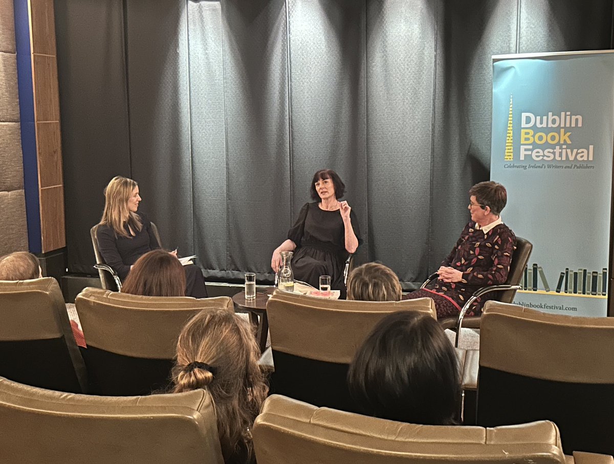Great insights being shared at tonight’s Debut Novels event with Cathy Sweeney and @AnneWDonnelly chatting about their books, writing and more with @NadineORegan