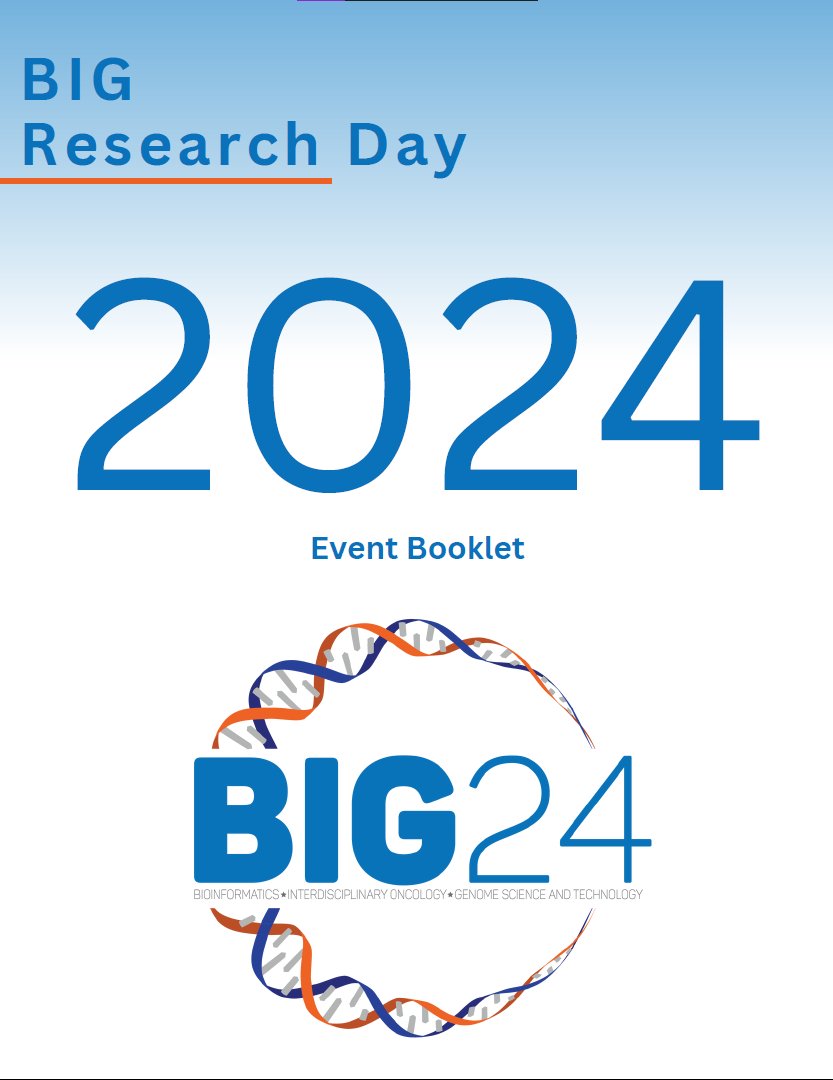 Tomorrow is the day! Join us on March 21, 2024 at the Life Sciences Institute, UBC for the annual BIG Research Day conference!

Abstracts from each of our speakers can be found by visiting our website at: bigresearchday.com/abstract-bookl…

We can't wait to see everyone tomorrow!