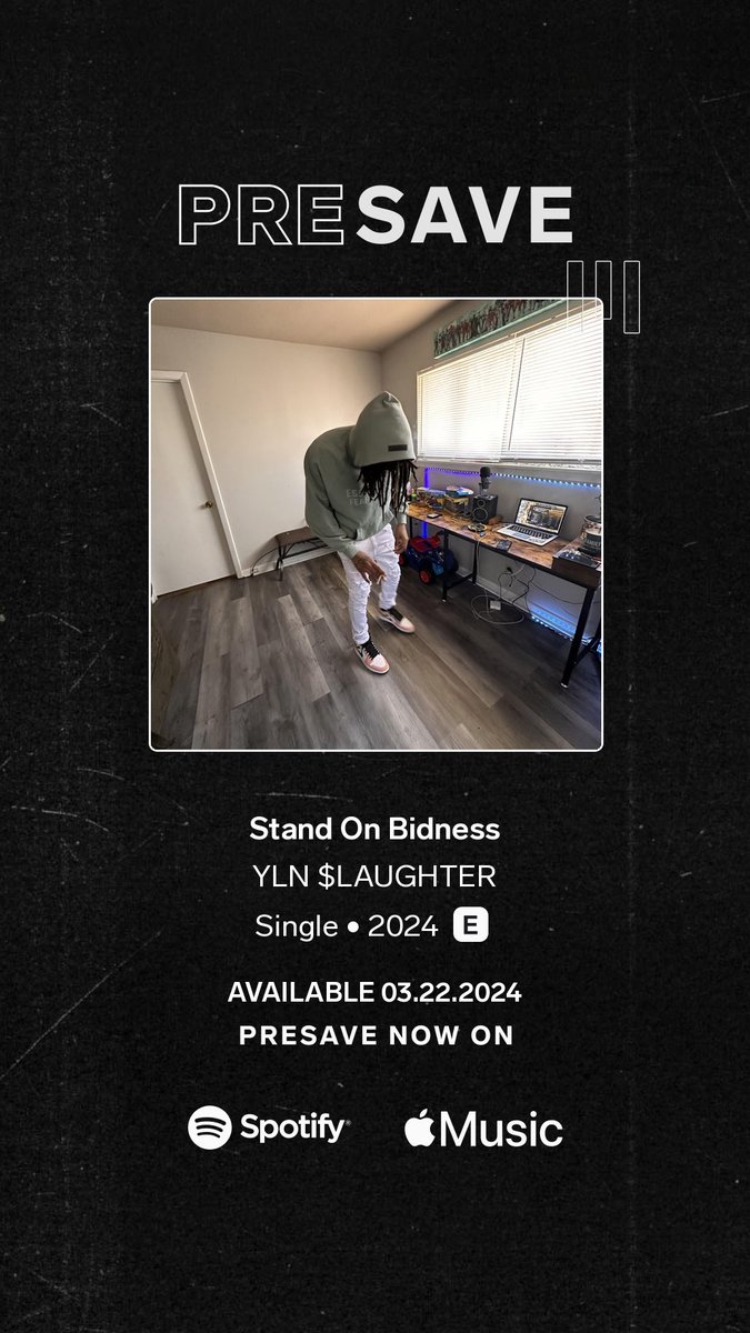 ylnslaughter's tweet photo. YLN $LAUGHTER - Stand On Bidness
New single this friday
https://t.co/Ud3LFuReYB
#newmusic #newmusicfriday #unreleased #snippets #rapleaks #rappers #unreleasedmusic #savethedave #presavelink #presave https://t.co/Ud3LFuReYB https://t.co/5s6vuyWvNv