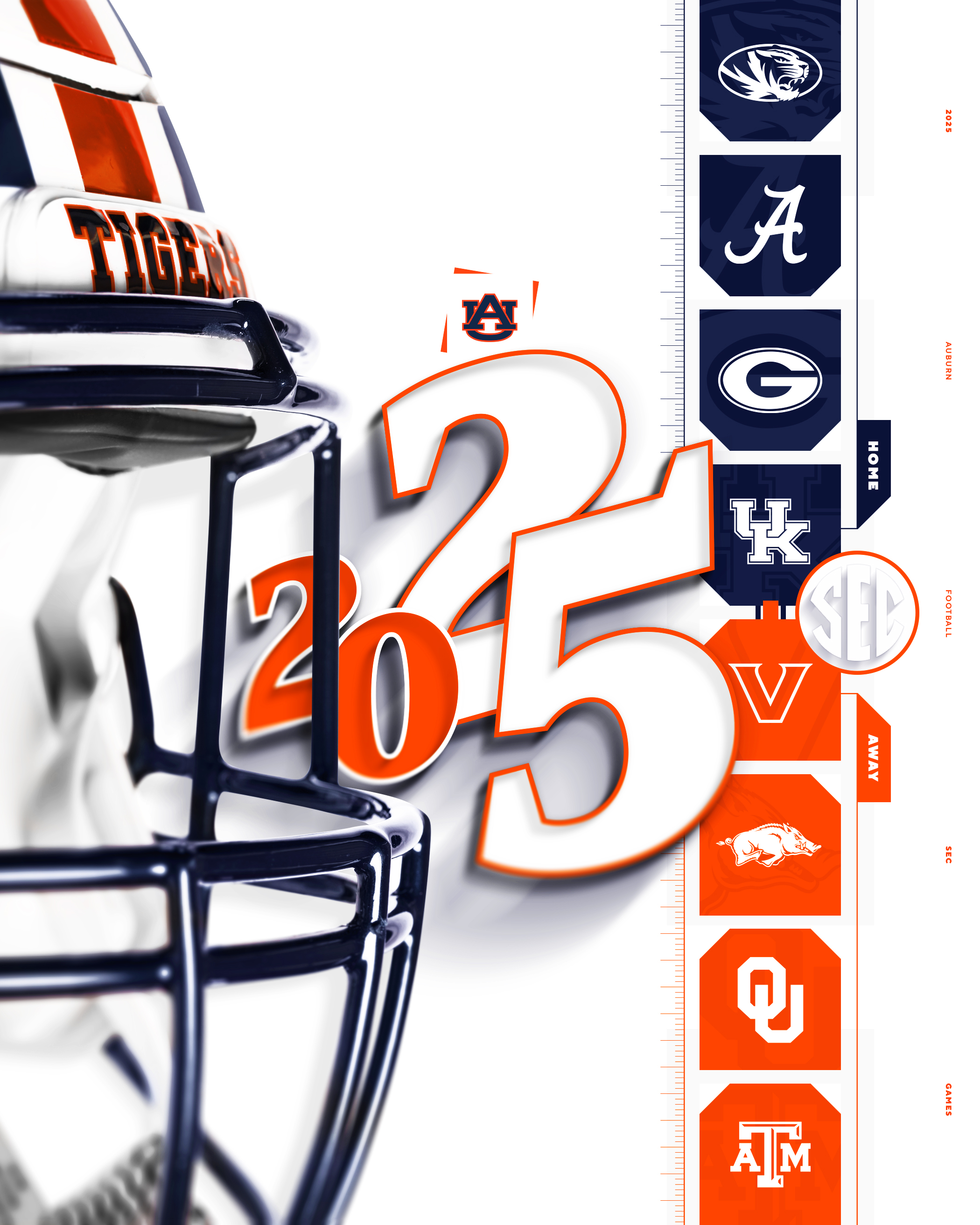 2025 SEC Football Opponents Auburn Sports