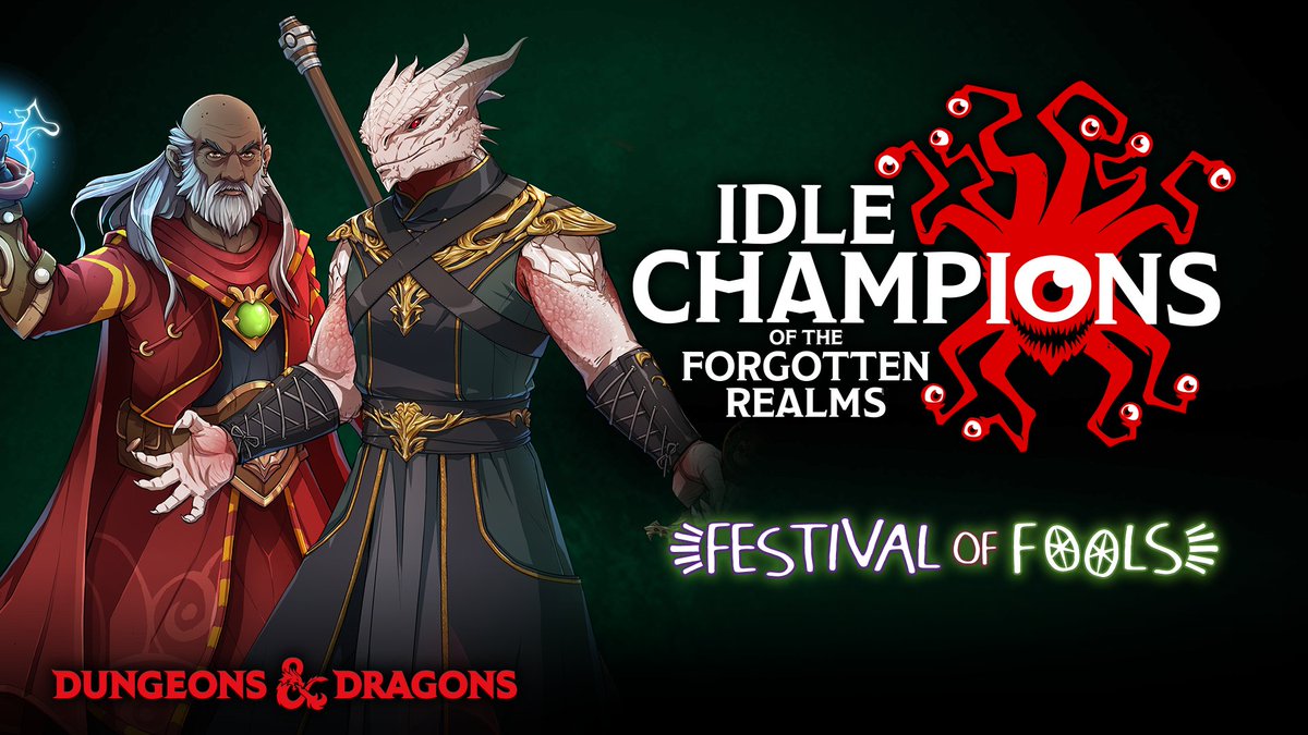 The last Festival of Fools flex slot opens up now! Make sure you log in so you don't miss out on collecting that last champion!