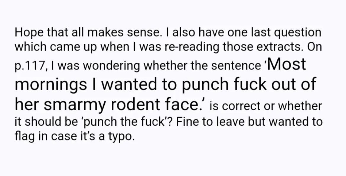 You can’t beat a thorough copyedit