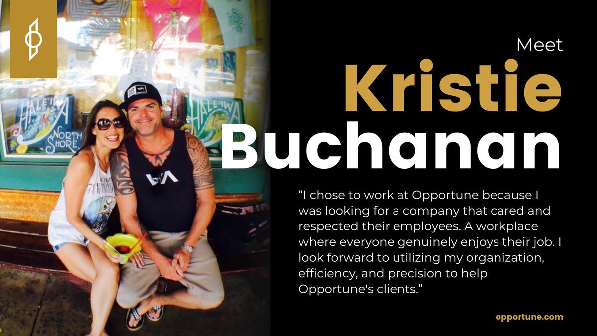 Join us in welcoming Kristie Buchanan, our new Executive Assistant! With extensive experience, Kristie brings a wealth of organizational and administrative expertise to our team. Welcome aboard, Kristie! #NewHire #Welcome #OpportuneCareers