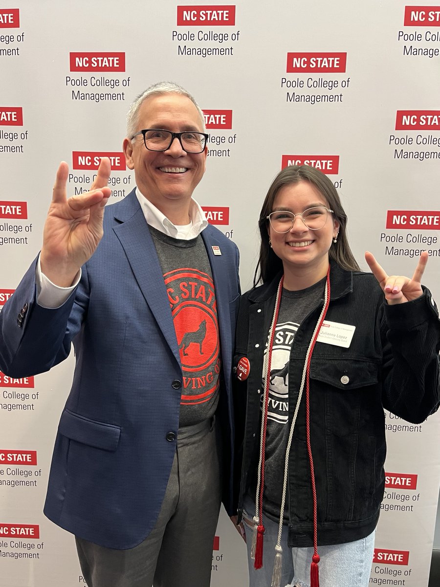 Day of Giving is an opportunity for us to come together to realize our college's full potential and uncover a future brighter than ever. Join Poole Student Advisory Board President Julianna Lopez and me in supporting <a href="/NCStatePoole/">NC State Poole College of Management</a> today! <a href="/NCState/">NC State University</a> #GivingPack