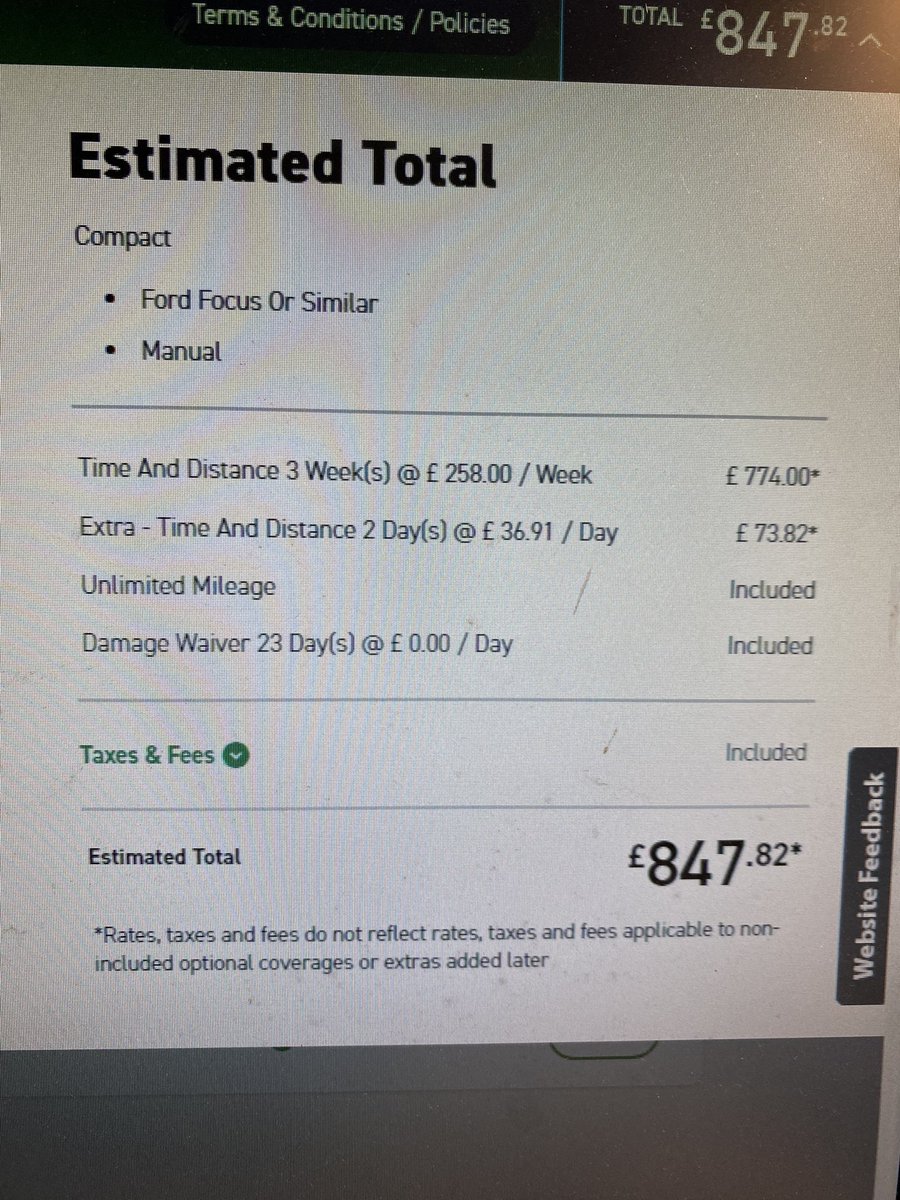 PRALLST's tweet image. When renting from @EnterpriseWay @enterprisecares with points. Always make sure the cash price isn’t cheaper than paying without points. In this case my 2 free days cost 10 GBP more.