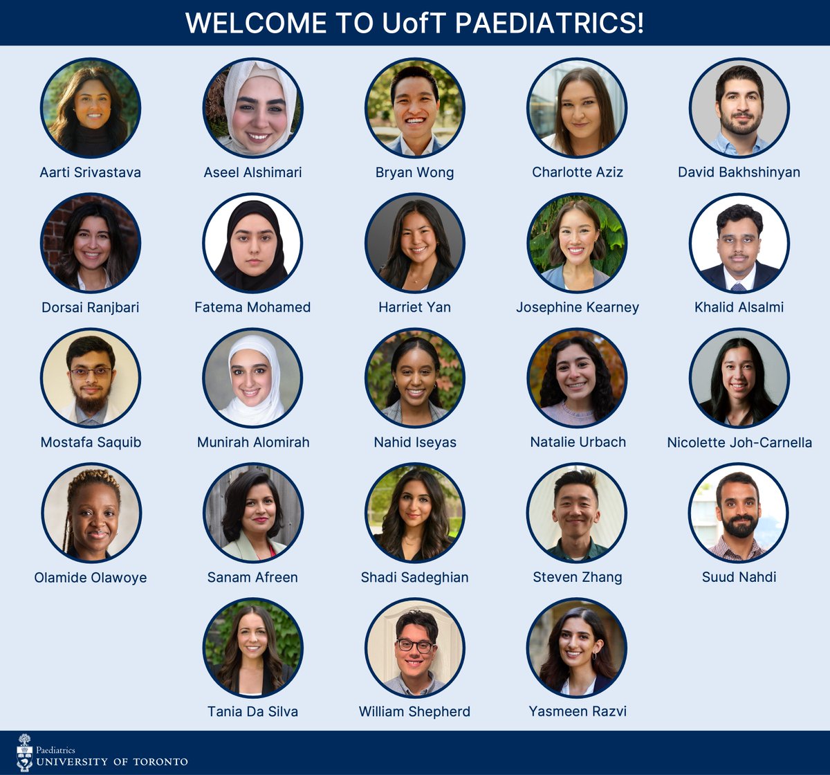 UofTPaedsRes's tweet image. A huge congratulations and very warm welcome to these future paediatricians and the newest members of the University of Toronto Paediatrics family!!