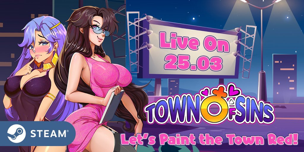 🔞Exciting News Alert!

#TownofSins is launching on Steam soon... If I were you I'd definitely wishlist it now! 🎮

💜 bit.ly/ZumiToS 💜

#Gaming #ToSSaga #SteamRelease
