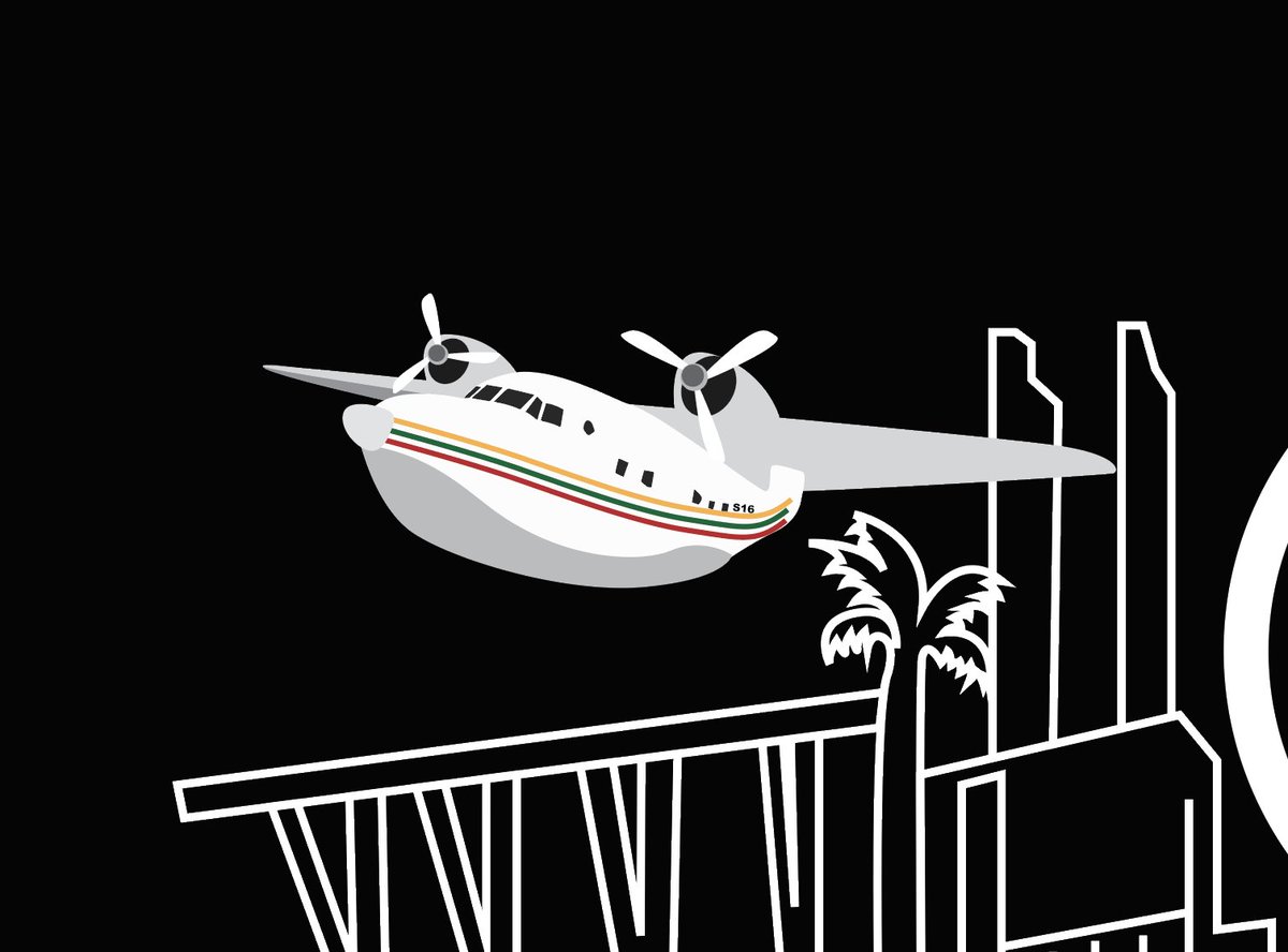 PodcastTheRide's tweet photo. Fun fact about the plane in the Citywalk Orlando Saga logo: it's based on Jimmy Buffett's plane, the Hemisphere Dancer, which was mistakenly shot at by the Jamaican government with Bono on board, inspiring Buffett's song "Jamaica Mistaica"! Now you know! https://t.co/D1AJRnzy5a