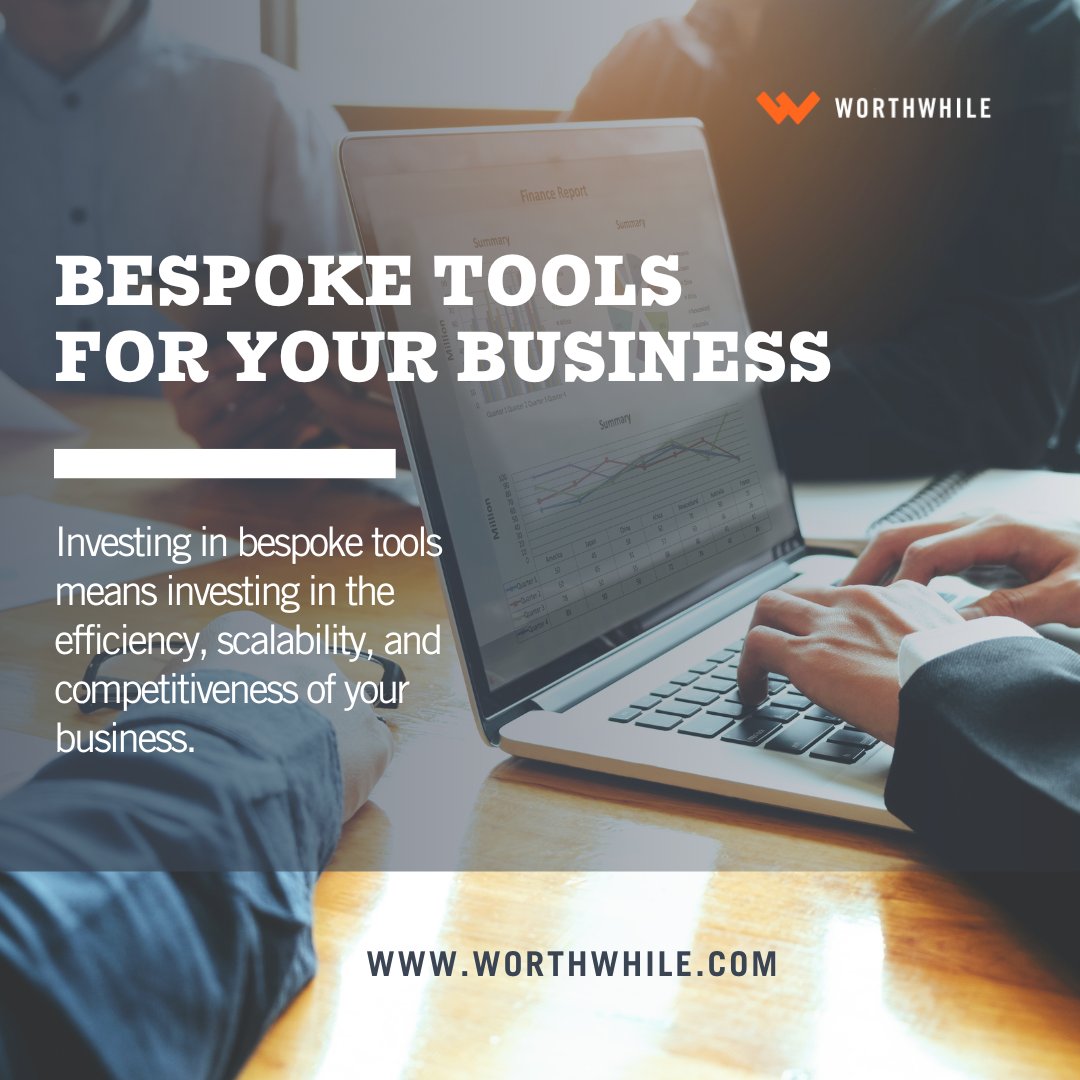 Bespoke software solutions can streamline your operations, boost efficiency, and propel growth like never before. Why settle for one-size-fits-all when you can have a perfect fit? 

Let's transform your business with tools that fit like a glove. 

👉️worthwhile.com/get-started/