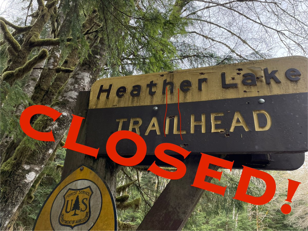 Heather Lake Trail will be closed this Saturday, March 23, for Search and Rescue Operations. Please avoid the area. Thank you! #MBS