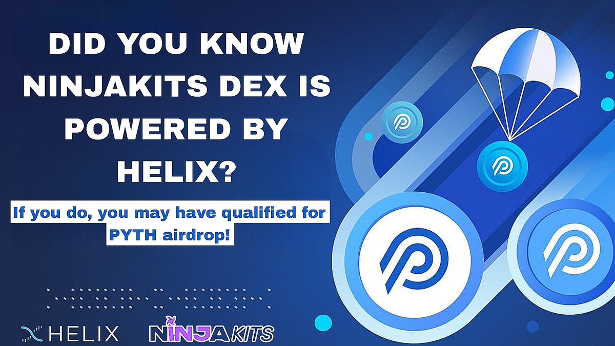 🔮 $PYTH genesis airdrop is now available for the most dedicated Helix community members!

Helix received a total of 2,000,000 $PYTH which is being distributed to early users, marking a huge chapter in the history of the DEX.

Check your availability: helixapp.com/airdrop