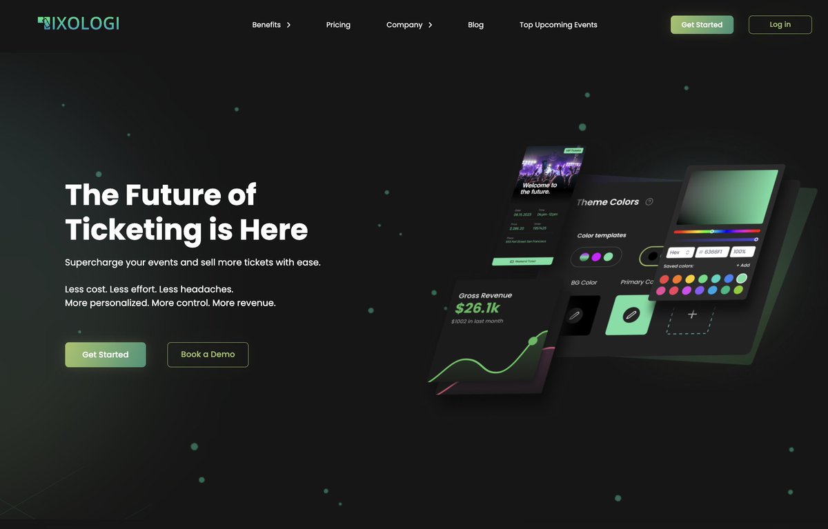 Companies regularly undermine their growth potential with poor messaging.

Today's example: <a href="/tixologi/">Tixologi</a>, a ticketing platform I just discovered through <a href="/howardlindzon/">Howard Lindzon</a>'s newsletter.

Headlines should communicate the value prop. "The future of..." ain't it.

Founders, VCs: pls fix 🙏🏼