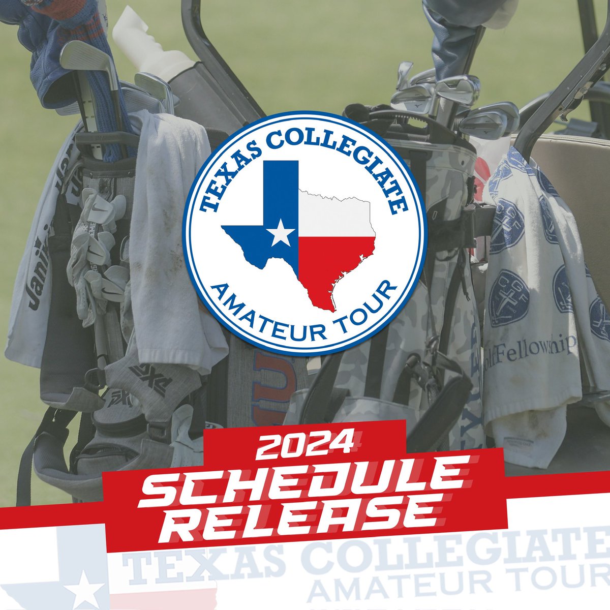 Calling all Collegiate and Amateur golfers! ⛳️

The 2024 Texas Collegiate Amateur Tour Schedule is open for registration! The schedule consists of two different event formats, traditional 54-hole tournaments and 36-hole events.

For full schedule, visit txcollegiatetour.com 🔗