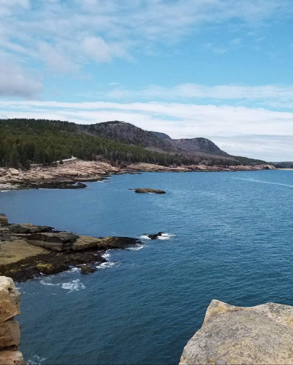 Expansive blues bringing us great calm today. #VisitBarHarbor 🩵 📸 via Instagram: alexe__blais 📍: Acadia National Park