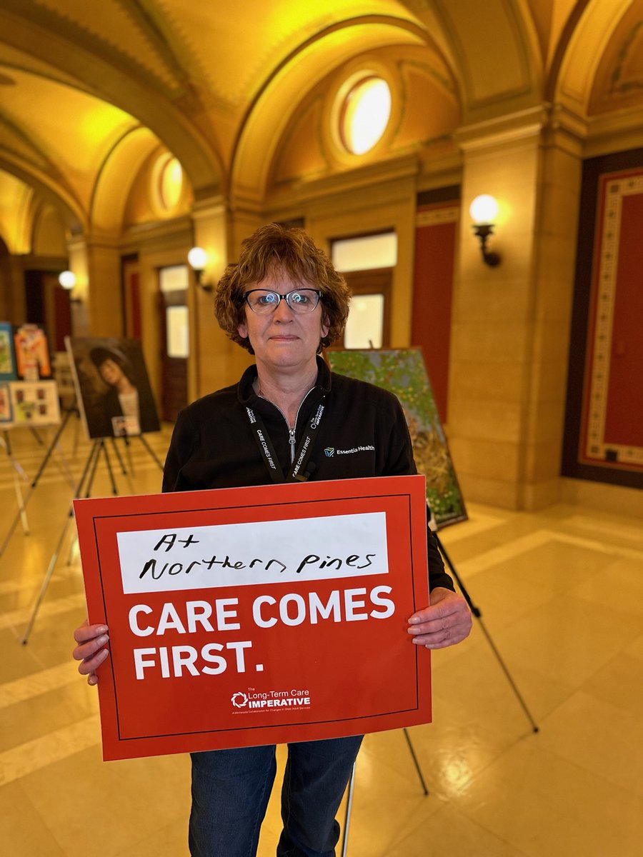 Together, <a href="/LeadingAge/">LeadingAge</a> and <a href="/CPofMN/">Care Providers of MN</a> are reminding the #mnleg that increased state funding would directly improve outcomes and result in a higher quality of life for MN seniors, family members and caregivers. More at LTCImperative.org/CareComesFirst #CareComesFirst