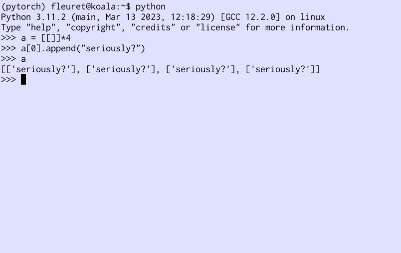 francoisfleuret's tweet image. 2h of debugging. Whatever you say, that&apos;s counter intuitive.