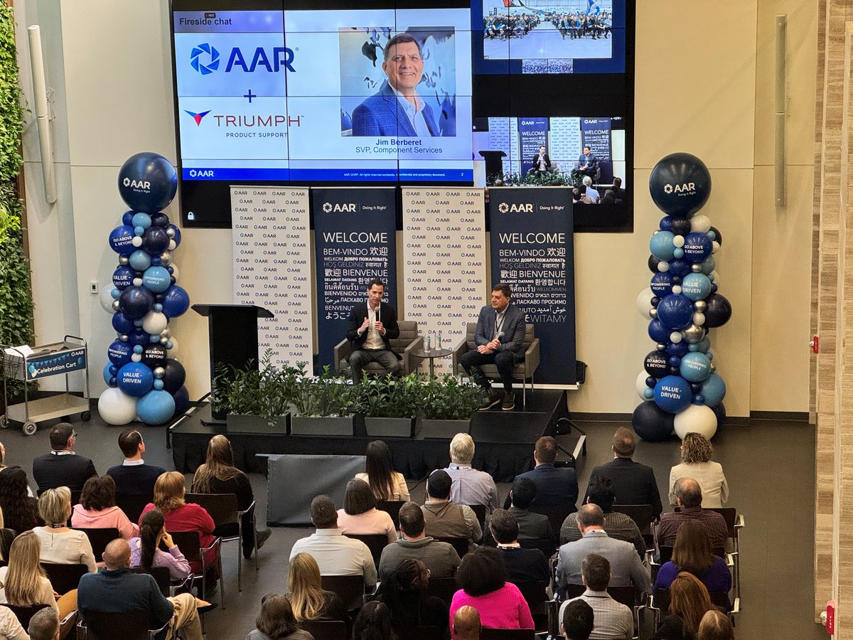 Today’s fireside chat with Jim Berberet, our SVP of Component Services, was an opportunity for AAR to meet our new Component Services team members from five new locations!

#BestTeamInAviation