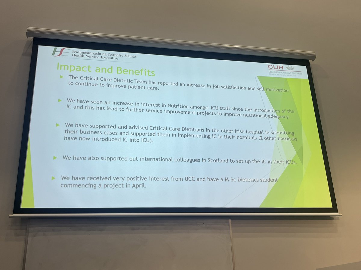 Jennifer Feighan (@murraymuse) on Twitter photo 5 other hospital ICU adopting indirect calorimeter based on research from <a href="/CUH_CorkDiet/">CUH Cork Dietitians 🍐</a> . Great presentation from Claire Twomey#INDIReseach24 5 other hospital ICU adopting indirect calorimeter based on research from <a href="/CUH_CorkDiet/">CUH Cork Dietitians 🍐</a> . Great presentation from Claire Twomey#INDIReseach24