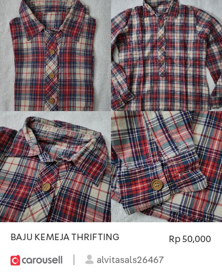 its_tapestry's tweet image. BAJU KEMEJA THRIFTING available on #Carousell: carousell.app.link/ca0SiFoW7Hb
#bajuthrifting #bajuthriftingtangsel #bajusecond #bajubekasmurah #kemejabekas #thriftingkemeja