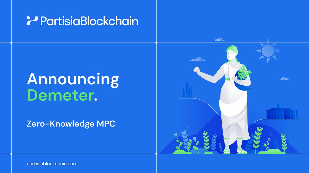partisiampc's tweet photo. Introducing Demeter — MPC-as-a-Service by Partisia Blockchain 🔒 Empowering data control while revolutionizing privacy-preserving computations for Web 3.0. Explore how Demeter ensures data security ➪ https://t.co/X23z2yLpuk

#PartisiaBlockchain #MPC https://t.co/rHZ9r6qO1z