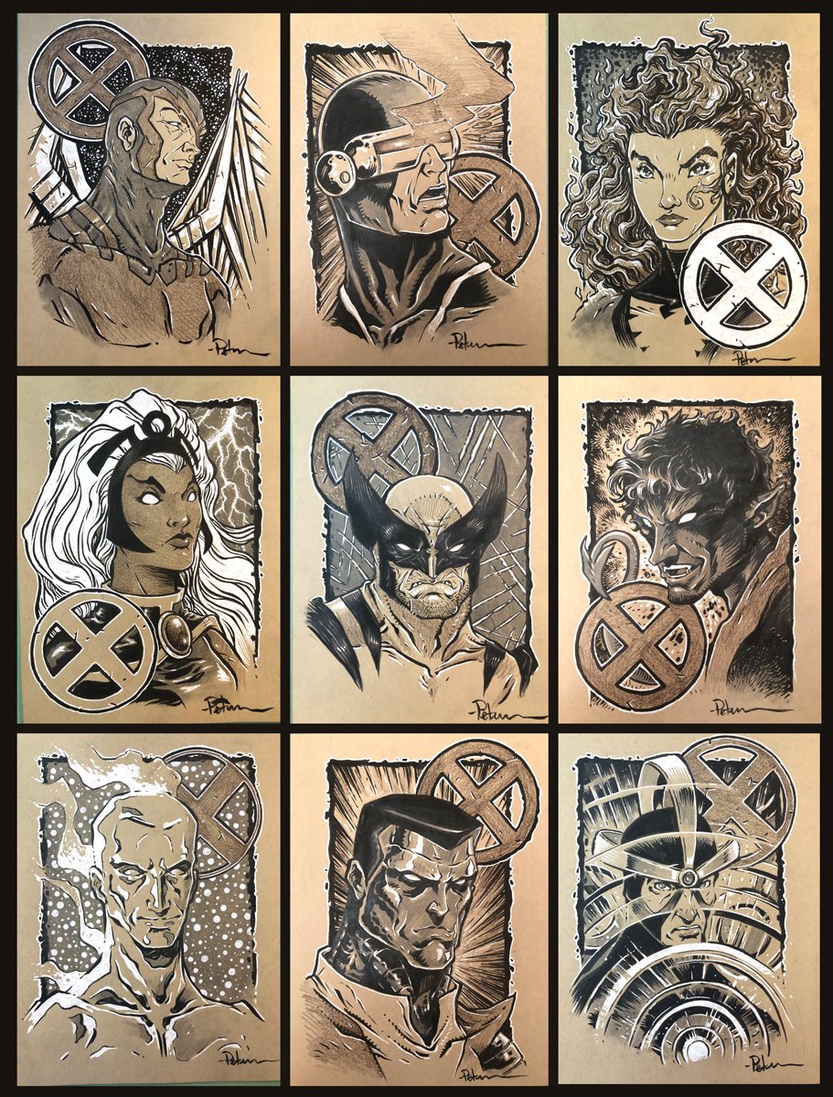 Happy #XMEN97 Day! To celebrate I dug out some older toned drawings of the Mutants I've drawn over the years