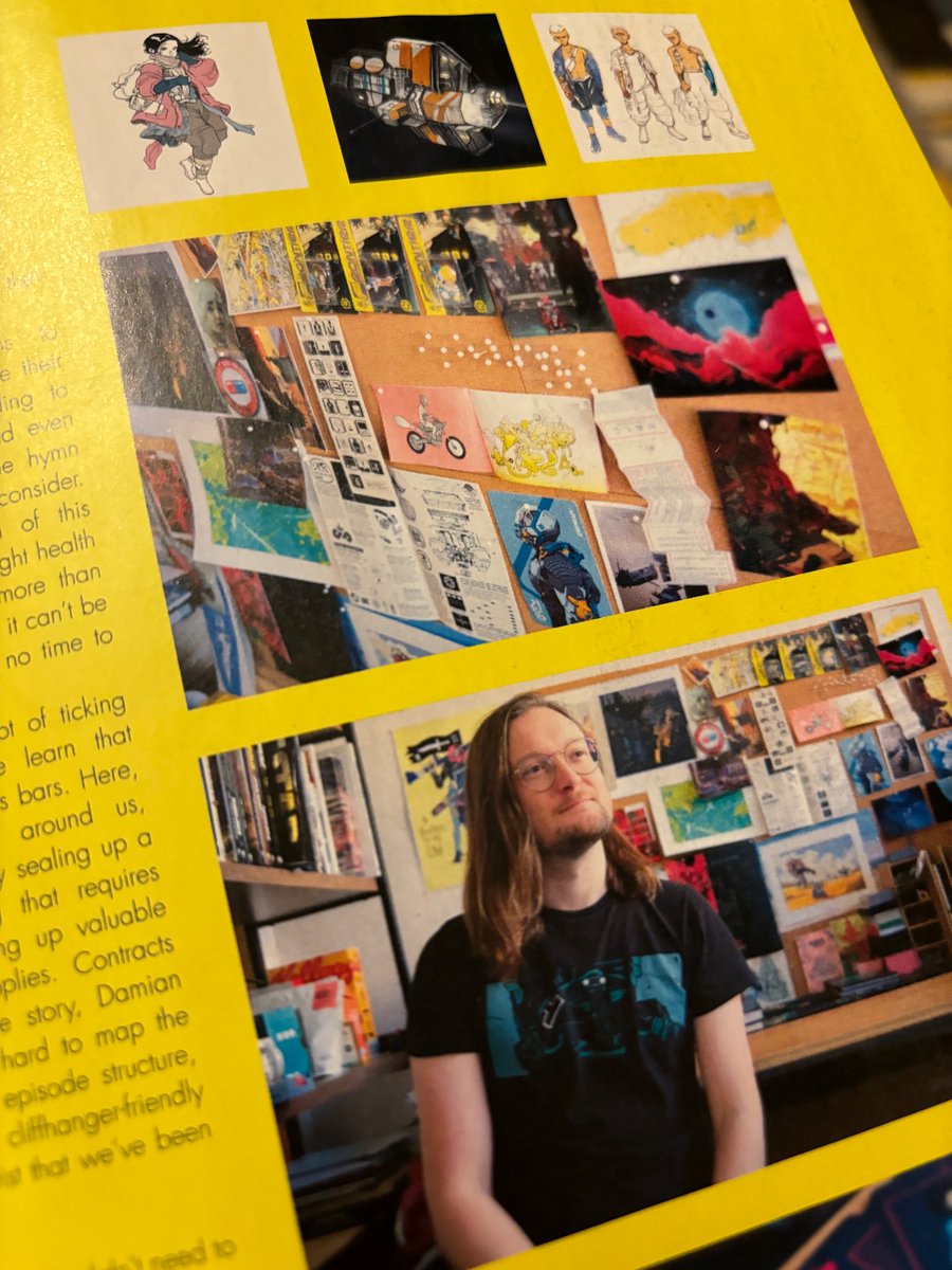 My first ever issue of @edgeonline was May 2003—21 years ago. Tomorrow, for the May 2024 issue, Citizen Sleeper 2 is plastered across the cover, with a world-exclusive preview inside. It’s a pretty special moment 💛