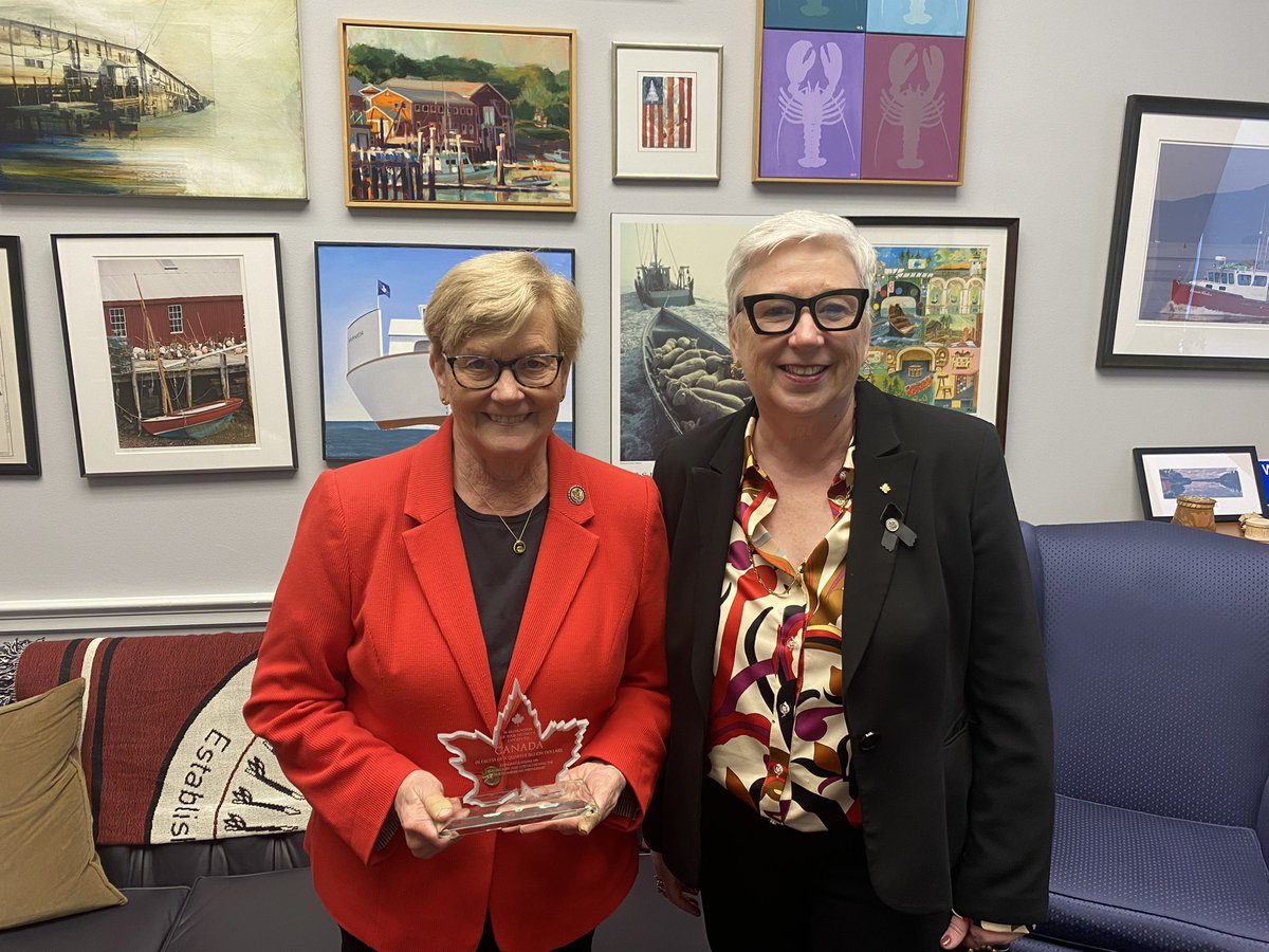 Thank you @chelliepingree for the discussion on our deep economic and security partnership with #Maine. Canada is proud to be Maine’s #1 customer. Maine's 1st district alone exported $632 million in goods and services to #Canada in 2023! 🇨🇦🇺🇸#TeamCanadaUSA @CanEmbUSA