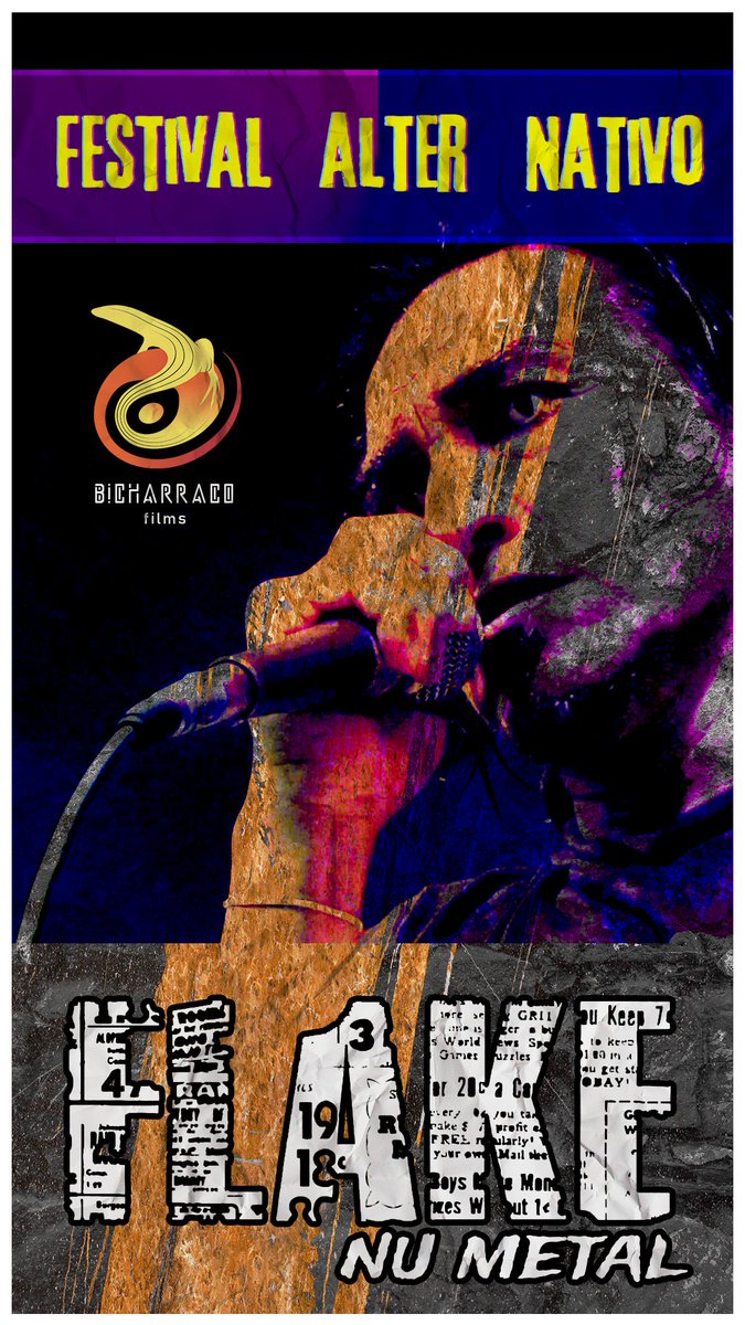 BicharracoCine's tweet photo. Queridxs Bicharracus!!
El viernes 22/03/2024 a las 22:00hs estrenaremos videoclip de FLAKE nu metal con un cover de "Know"!!!
FESTIVAL ALTER NATIVO, edición 2023.
Link a YouTube:
https://t.co/oUkdefWjoM
¡Denle like y suscríbanse para no perdérselo! https://t.co/AuDAsyOQc1