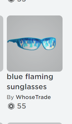 new flaming sunglasses on roblox 🤠🥸