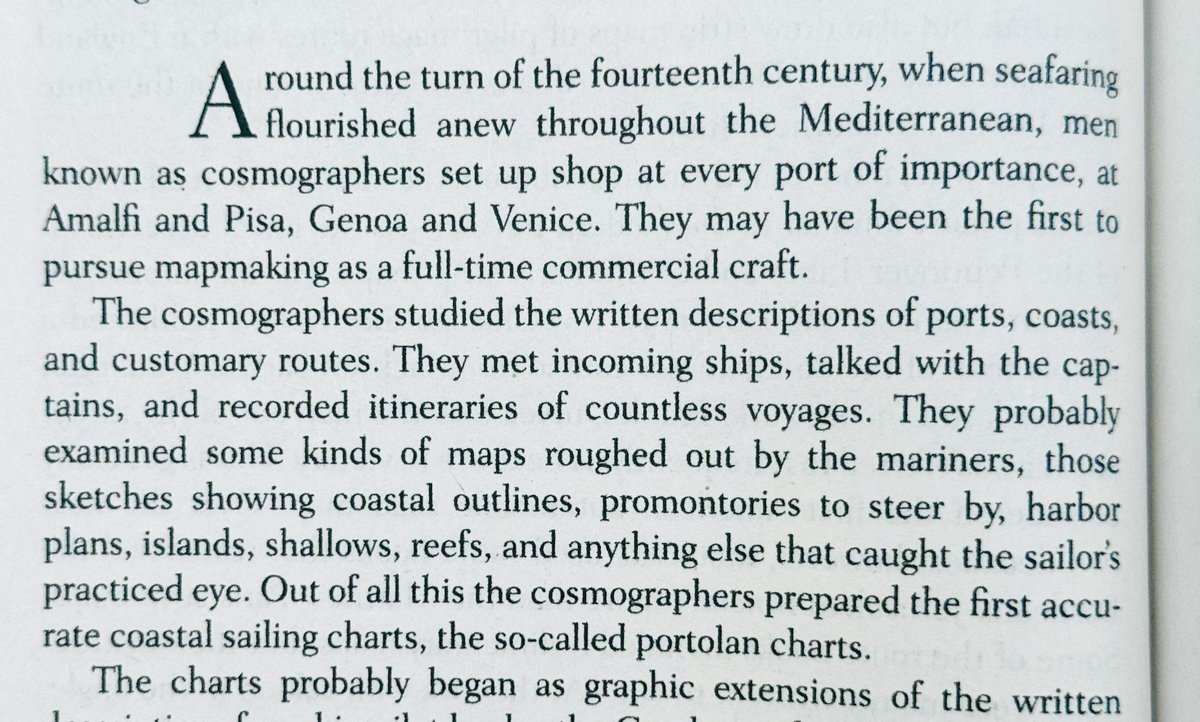 Cosmographer sounds pretty awesome as far as medieval jobs go. You draw and sell maps in 13th century Mediterranean port cities. You spend your days gathering reports from sailors—let’s assume over drinks—then you go draw amazing maps that help invent modern cartography.