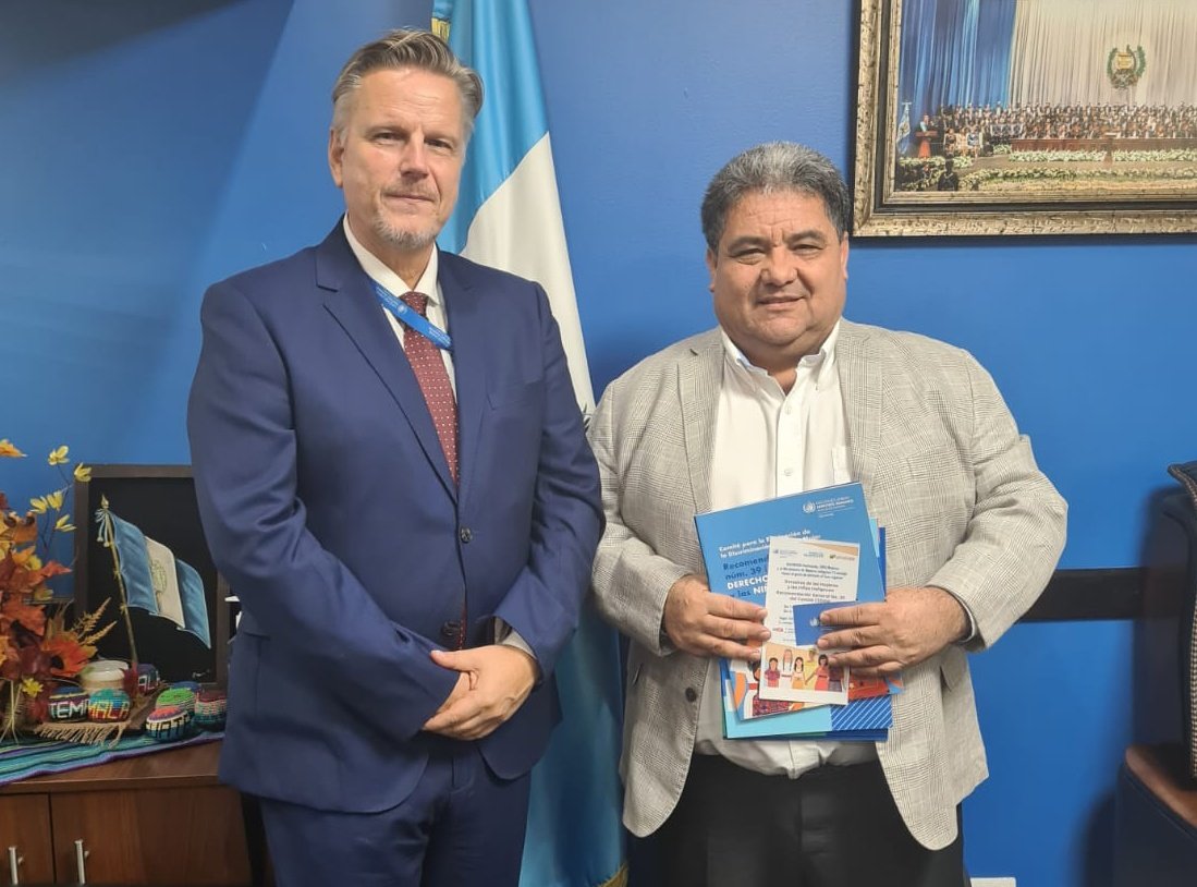 Mika Kanervavuori, Representante @Oacnudh_GT, sostuvo una reunión de trabajo con el presidente de la Comisión de #DDHH @CongresoGuate, diputado José Quezada Valdéz Agradecemos la apertura para conversar sobre asesoría técnica, formación y aplicación de estándares internacionales