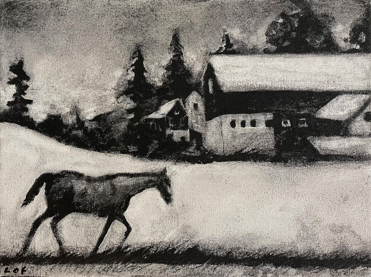 'Landscape with Horse' 12 x 16 in. / LOF