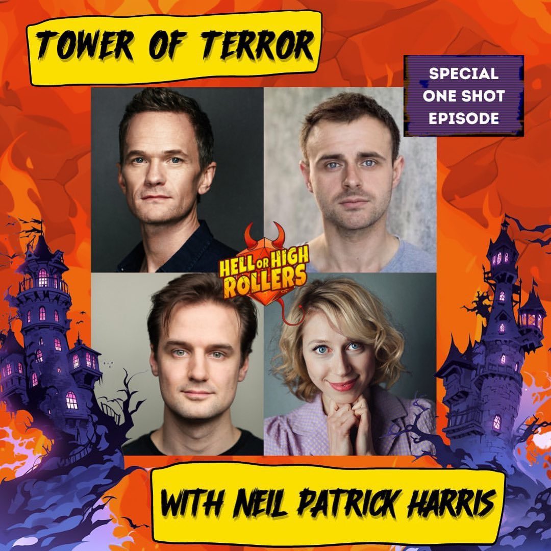 I was fortunate enough to meet @HenryShields & @elliemorris of @mischiefcomedy at @theimprovathon earlier this month… and I highly recommend their hilarious D&D podcast, @HellorHighpod! Check out their special one-shot, guest-starring @ActuallyNPH! 🔥