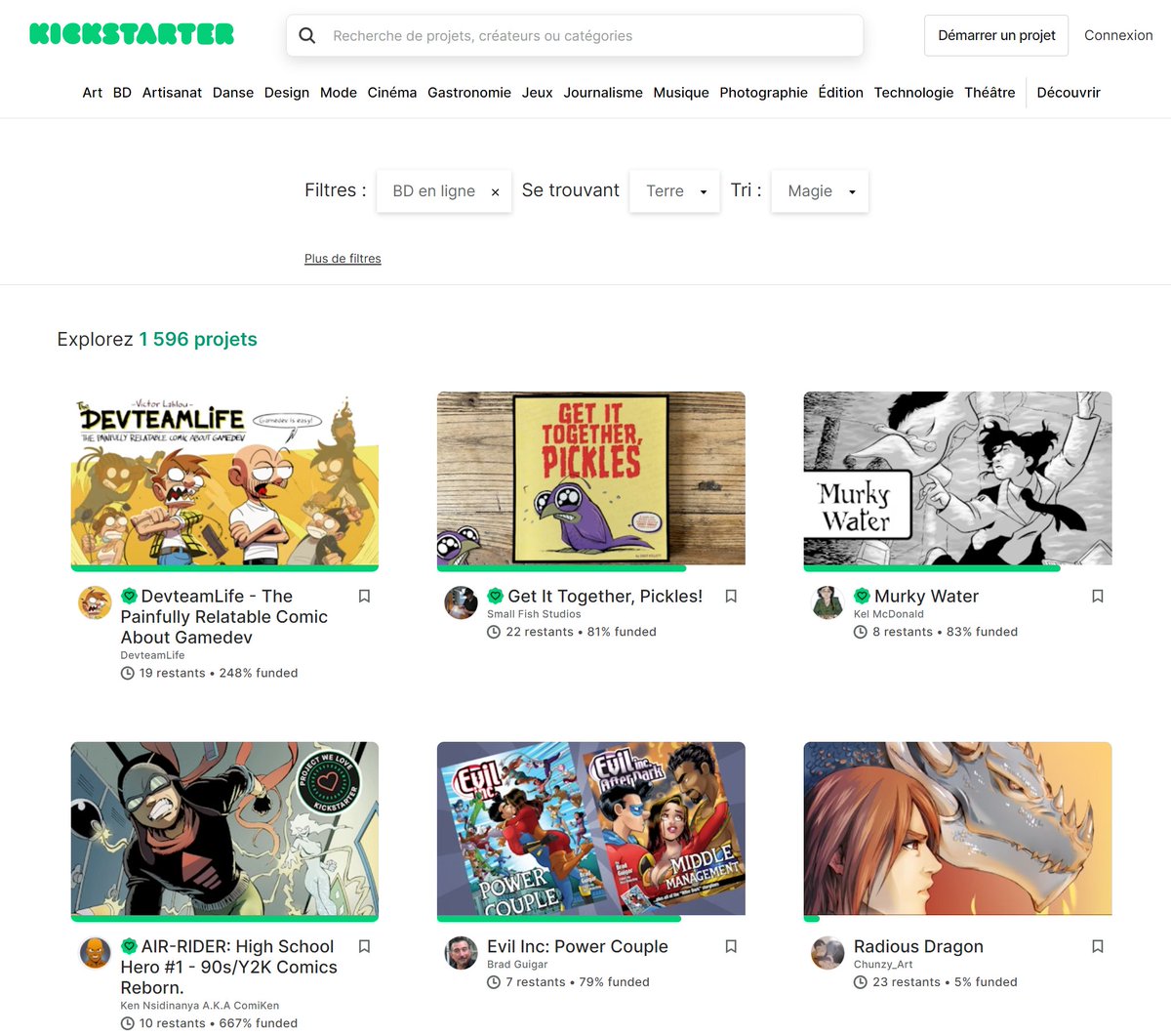 First showcased project on the @Kickstarter webcomic page 😎