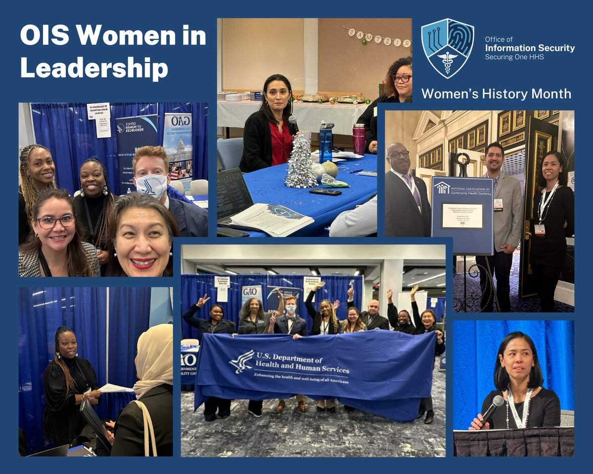 The women of OIS Leadership in action! 🎬 Thank you for all that you do. 🙌 #WomensHistoryMonth #WomenInLeadership #HHSCybersecurity