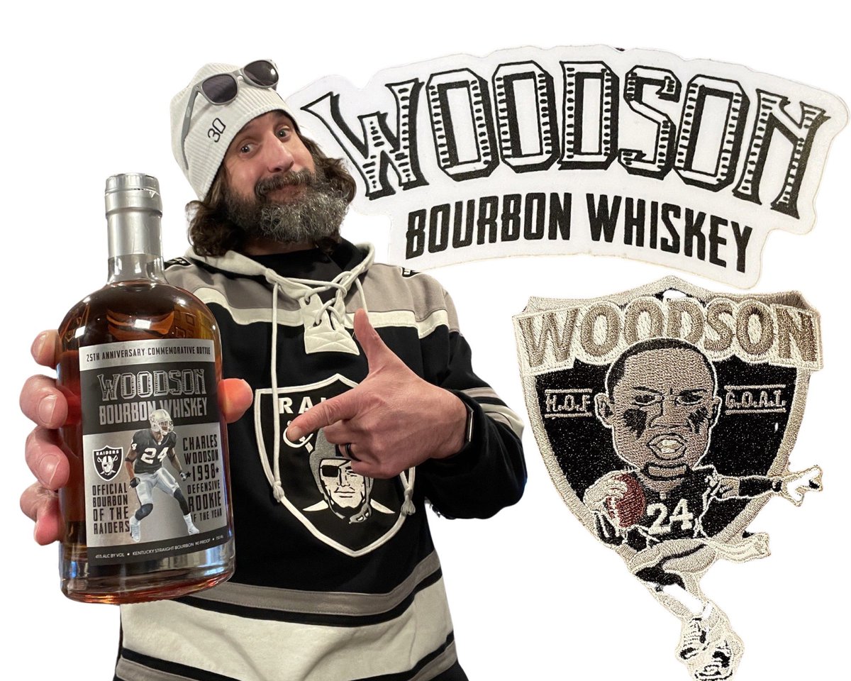 Shout out to Spicy from @4_life_our_raiders_story and Jay from @woodsonwhiskey for the @charleswoodson commemorative bottle. Thank you for the awesome gift! #4LifeOurRaidersStory #SpicyRaiderGirl #WoodsonWhiskey #CharlesWoodaon