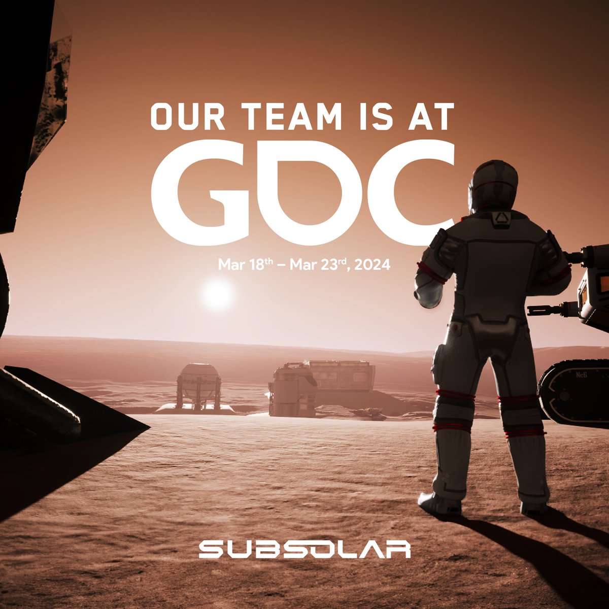 SubsolarGG's tweet photo. We're at @Official_GDC!🤝
#GDC2024 #gaming #GDC24 #subsolar https://t.co/7GzQDdncRh