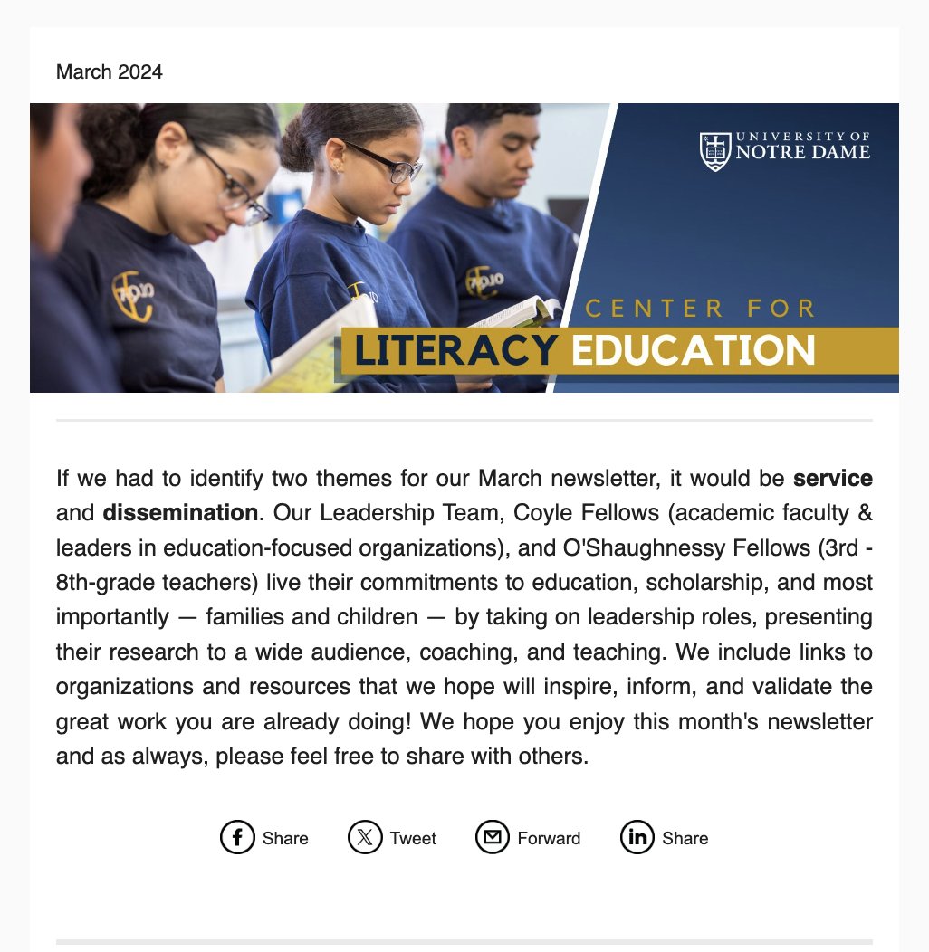 We've been busy at the Center for Literacy Education! Check out our March newsletter and feel free to subscribe and share! Thank you ~ mailchi.mp/nd/cle-march-2… @ieiatnd @ACEatND @JDuncanAndrade @ncte @DenverCityLax