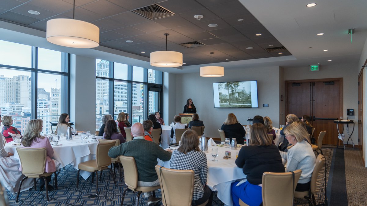 Members unleashed their creativity by diving hands-first into the world of ceramic art at the Pewabic Pottery workshop. Pewabic’s Annie Dennis shared the pottery's 120-year history, then taught members how to glaze tile like a pro.