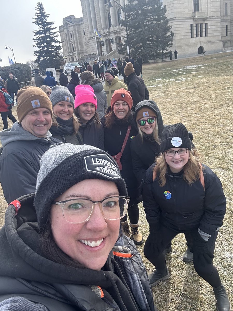 Walking for our students!! We need supports. #weareSTF #putitinthecontract ⁦<a href="/SaskTeachersFed/">Saskatchewan Teachers' Federation</a>⁩