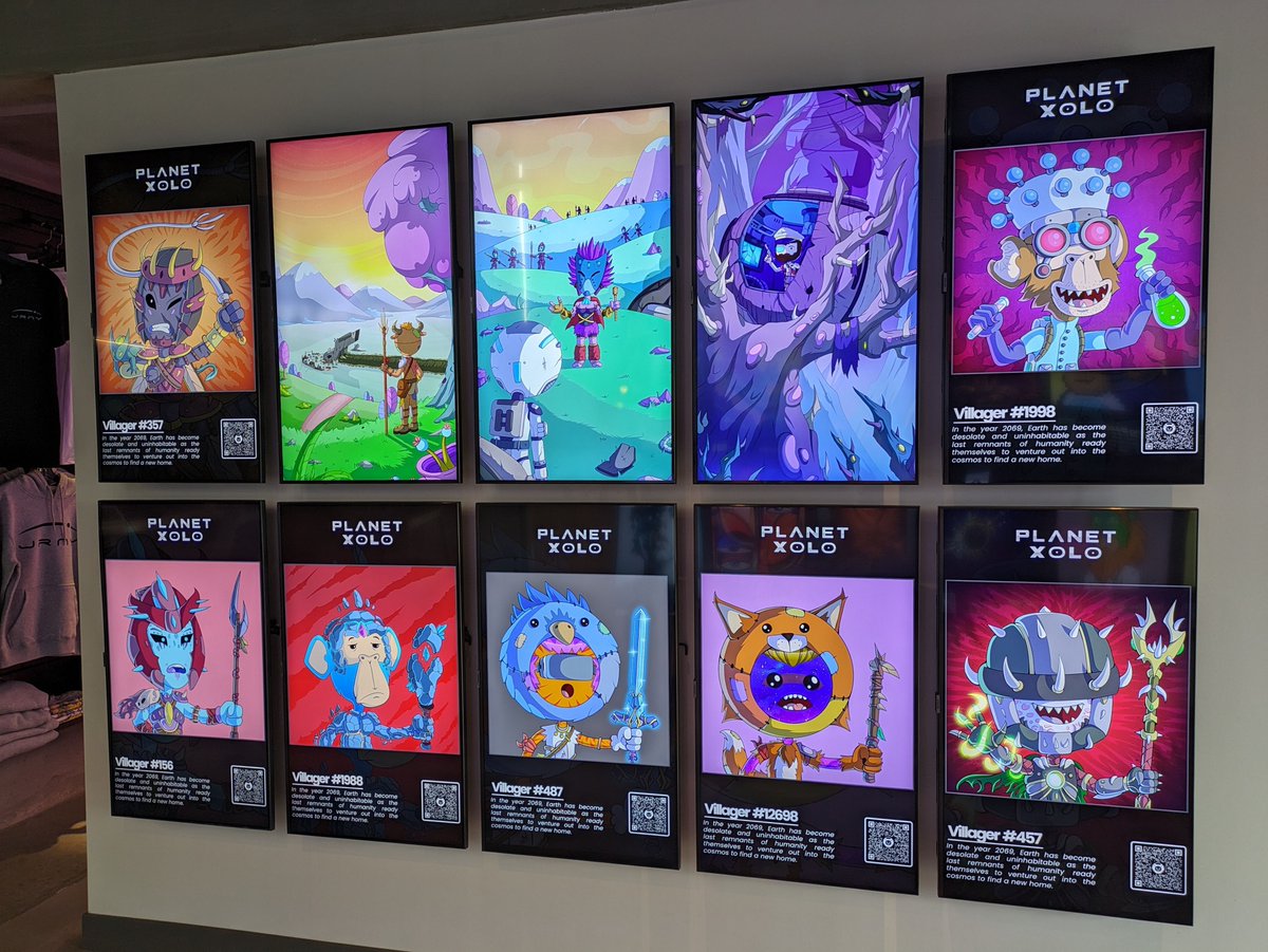 The @PlanetXOLO wall is lighting up the Gallery here in Vegas! Xolo community, what are some of your favorite weapons, armors, assets, and abilities?