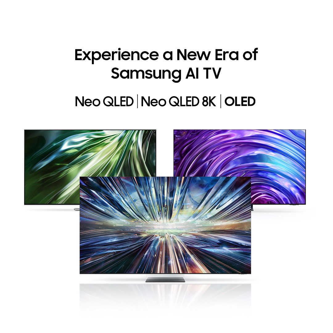 Upscale your viewing experience with our range of Samsung AI TVs, including the Neo QLED, the Neo QLED 8K, and OLED.🤩🖥️ For a true “Wow!” experience, head over to the new Samsung AI TV.🤭 Explore more at smsng.co/tvs #NeoQLED8K #NeoQLED #OLED #SamsungAITV #Samsung