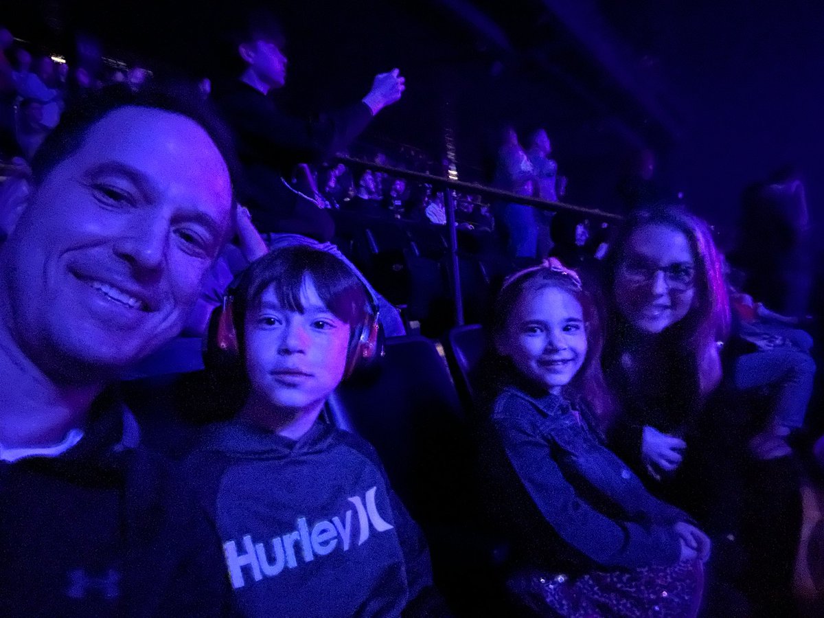 Hey <a href="/falloutboy/">Fall Out Boy</a>   First concert for your youngest fans at <a href="/CFGBankArena/">CFG Bank Arena</a>   She wants Uma Thurman