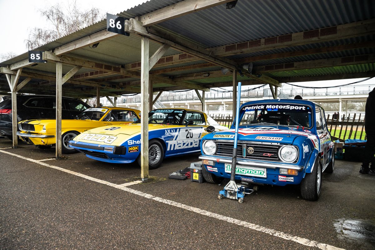 How’s this for a 3-car lineup? #81MM testing continues and the variety of the paddocks is strong today. Which would be first in your dream racing garage - The #Mustang, #RX7 or the #Mini?