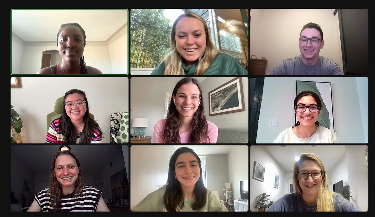 Oh hello! First official zoom with our new interns. Welcome to Duke! #Match2024 #GoDuke