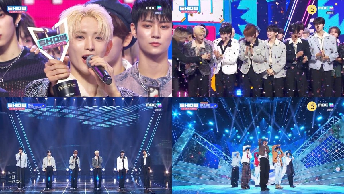 imbcenews's tweet photo. 템페스트, '쇼챔' 1위 등극…"더 열심히 하는 템페스트 될 것"
#TEMPEST #템페스트 #TEMPEST_Voyage #LIGHTHOUSE #쇼챔피언 #iMBC
컴백 무대에 앞서 템페스트는 '나! 왔어' 코너를 통해 친근한 매력을 보여주며 팬들의 질문에 답했다.
⬇️기사 Click Plz⬇️
https://t.co/Qz7aXvnjvC https://t.co/Fl20Fcp2uX