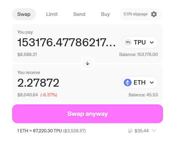 OtopDoTopo's tweet photo. I claimed $TPU worth of 8000$ https://t.co/m7Ym9t9K7k https://t.co/u8zPI3TfAm
